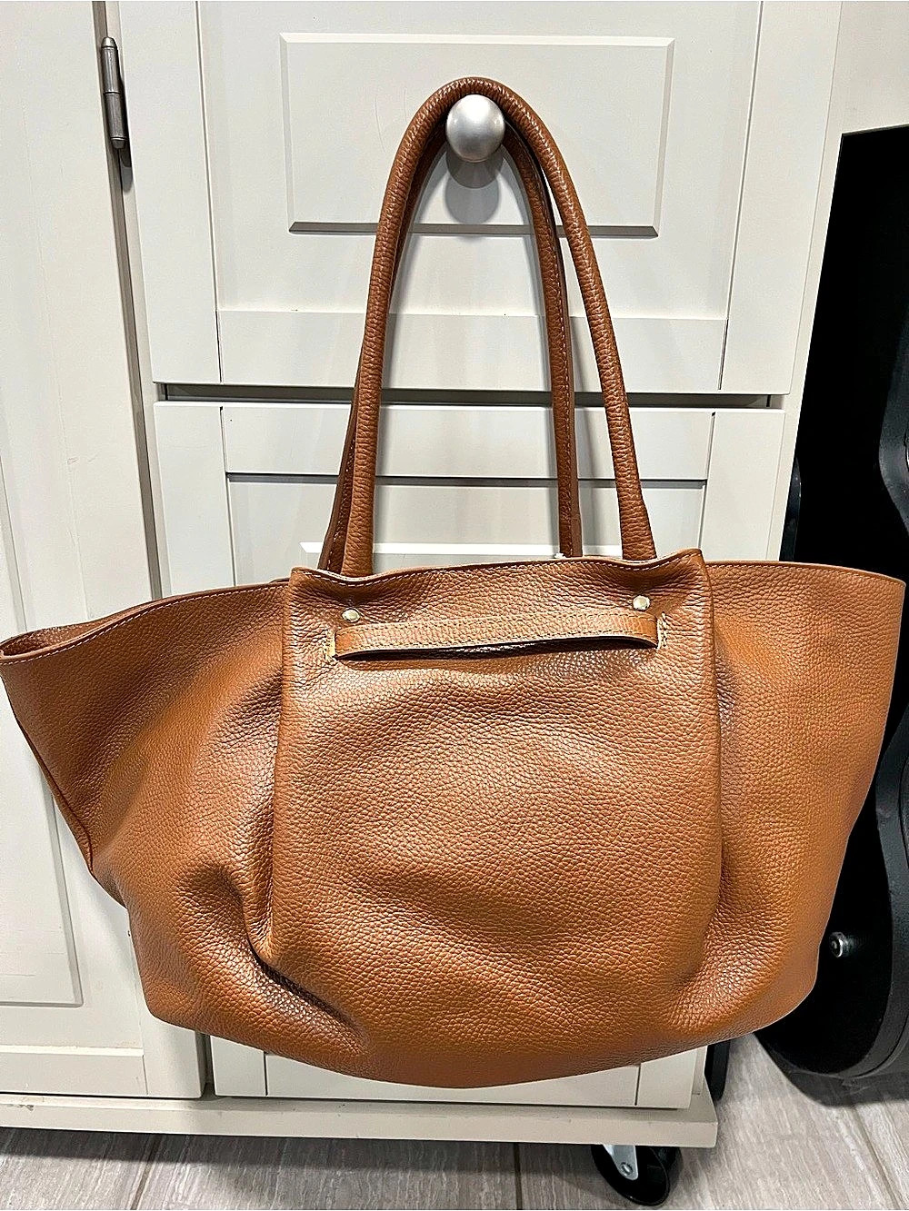 SCOUT Leather Tote in Brown NWT